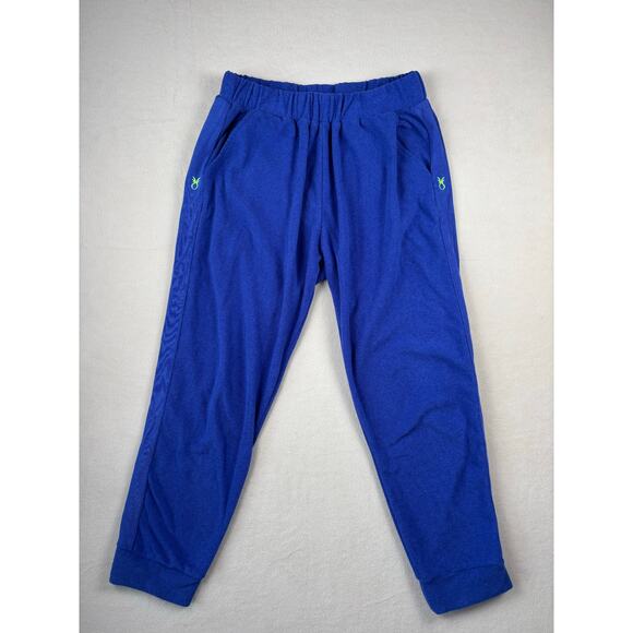 Dudley Stephens Jay jogger in cobalt blue terry 
fleece size Large - Picture 1 of 9